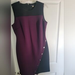 TH Purple and Black Business Dress